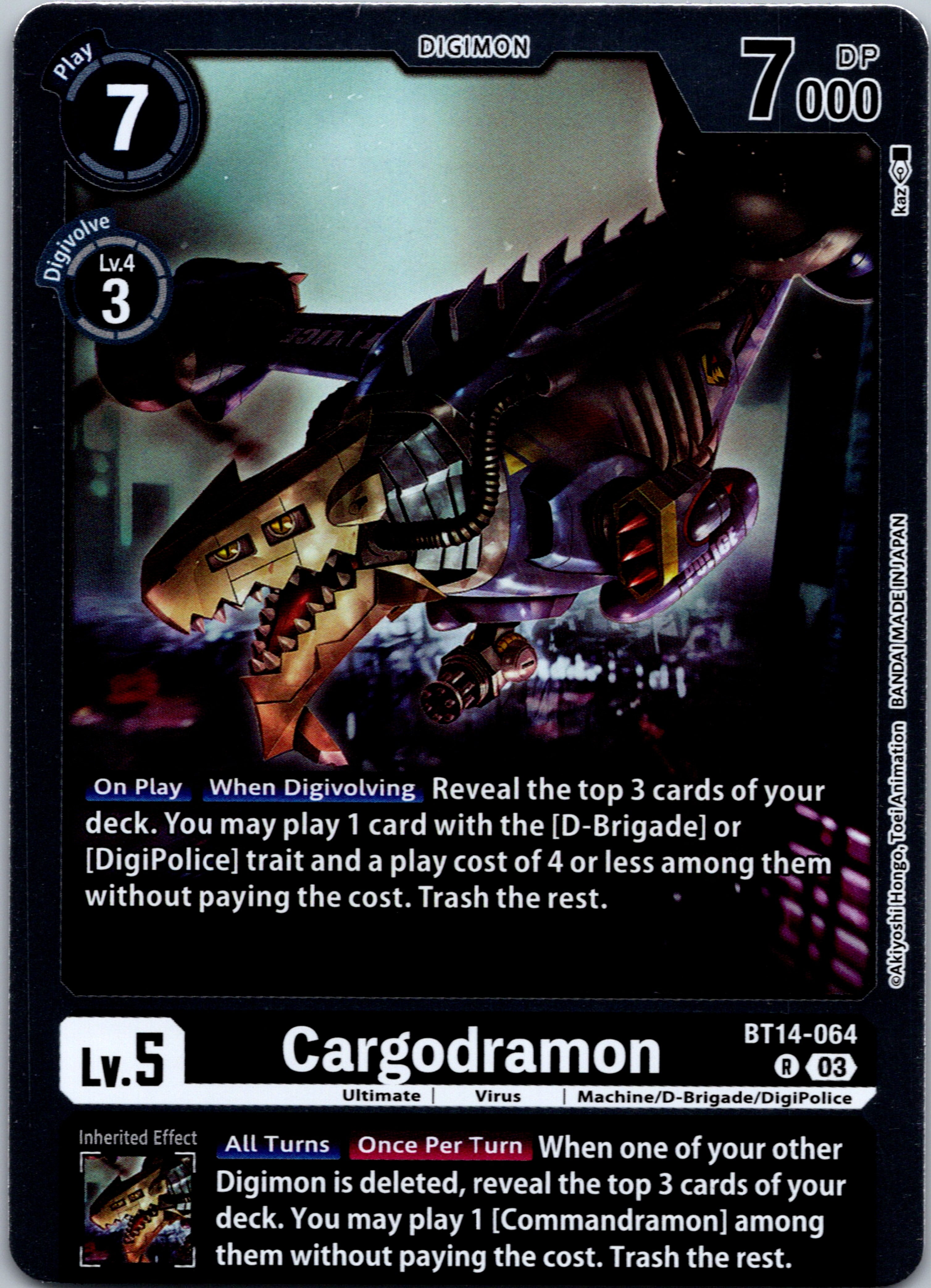 Cargodramon [BT14-064] [Blast Ace] Foil