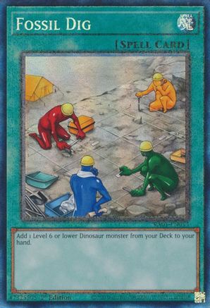 Fossil Dig  [RA01-EN053] - (Prismatic Collector's Rare)  1st Edition