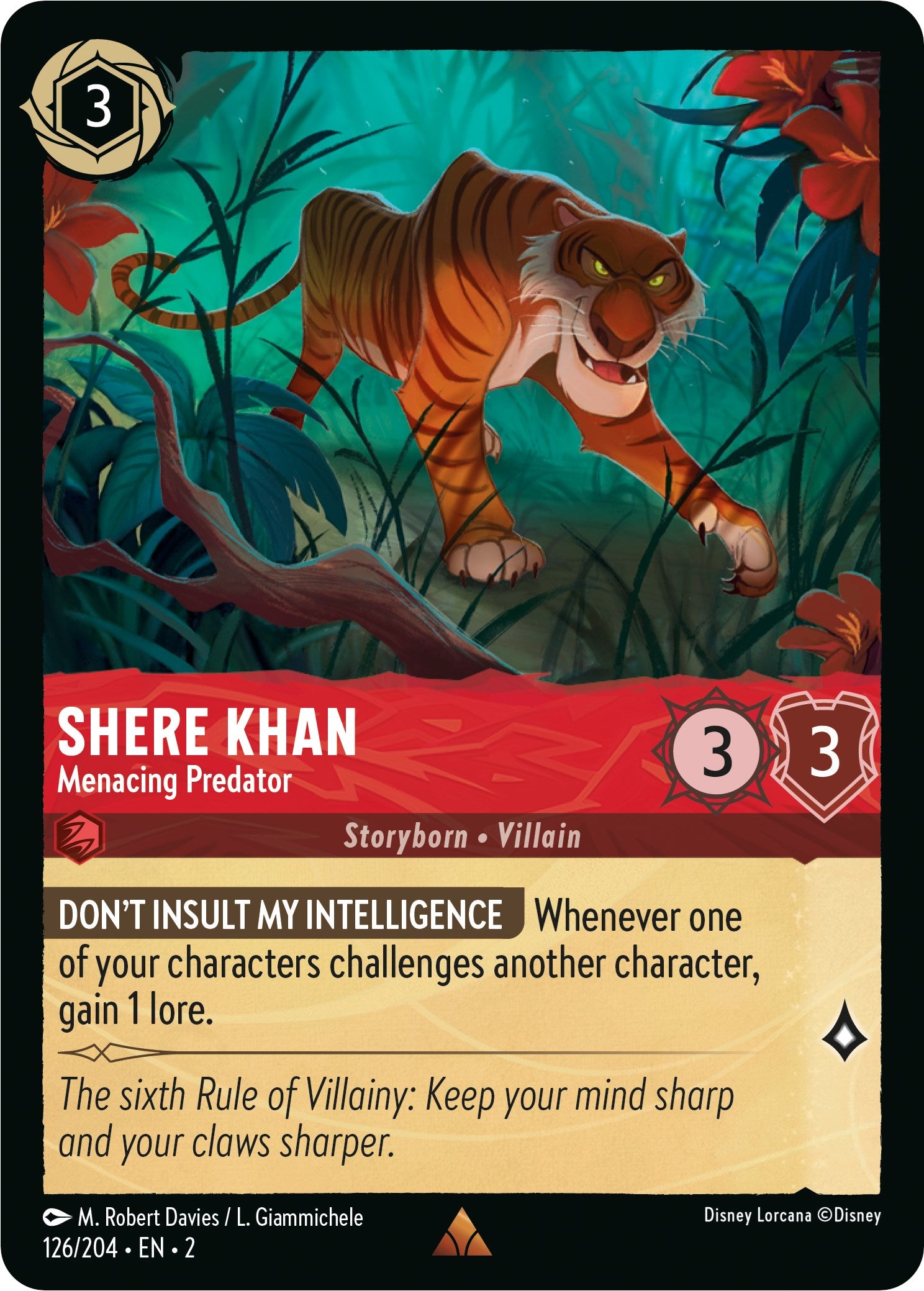 Shere Khan - Menacing Predator 126/204 (Rise of the Floodborn)