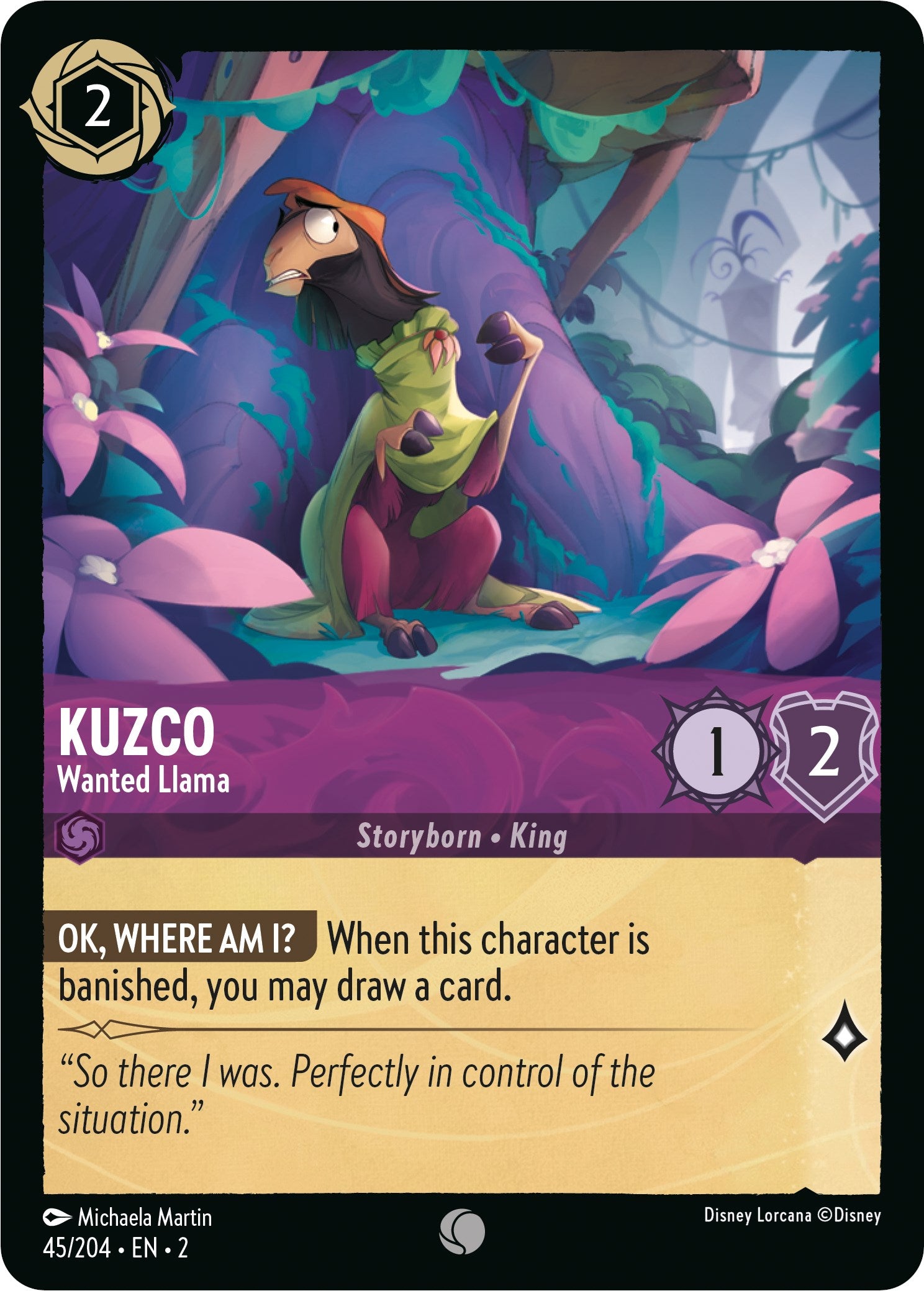 Kuzco - Wanted Llama 45/204 (Rise of the Floodborn)