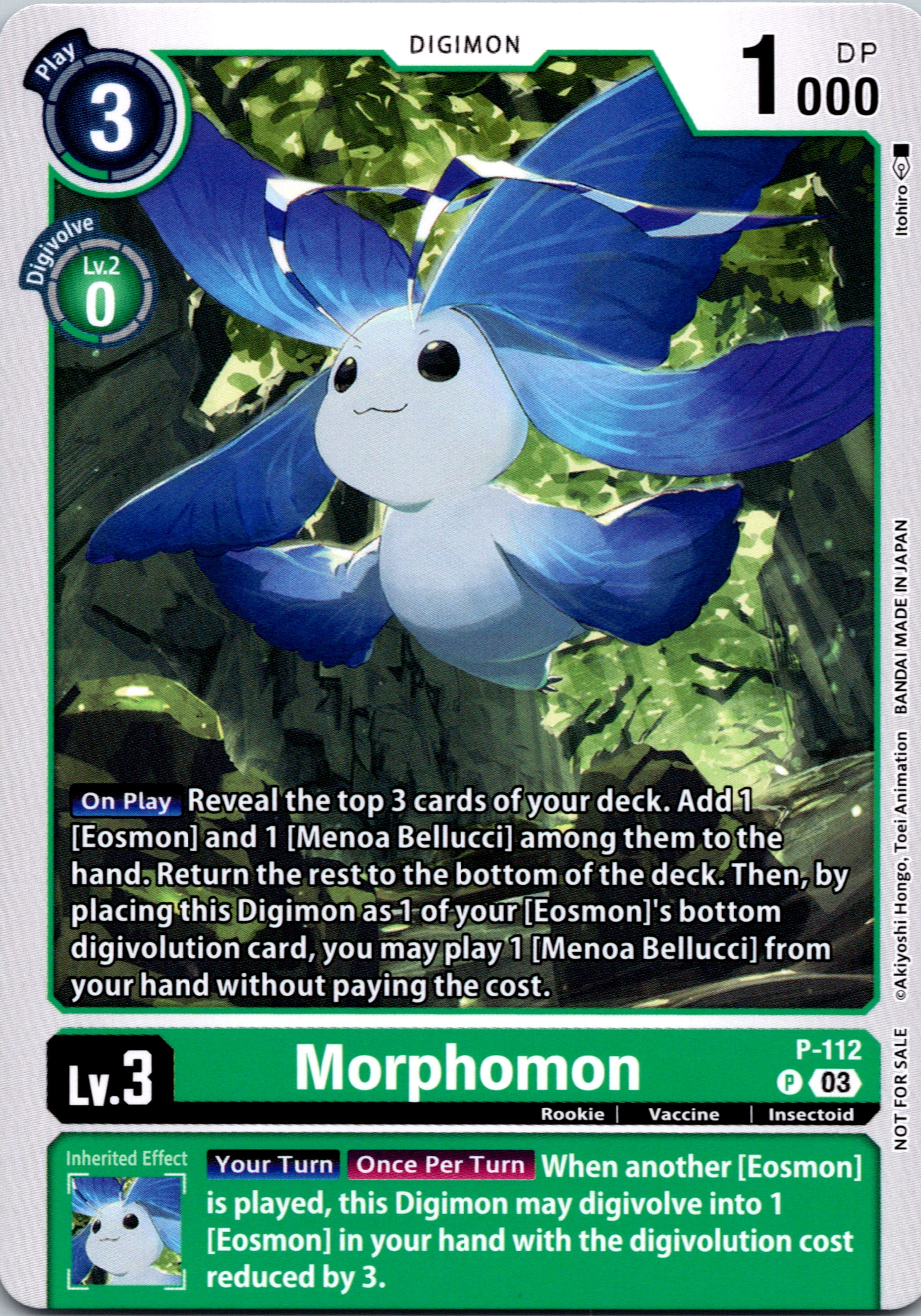 Morphomon (3rd Anniversary Survey Pack) [P-112] [Digimon Promotion Cards] Normal