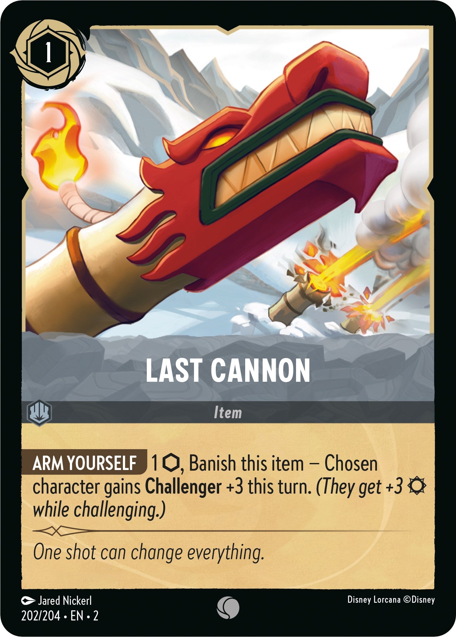 Last Cannon 202/204 (Rise of the Floodborn) Cold Foil