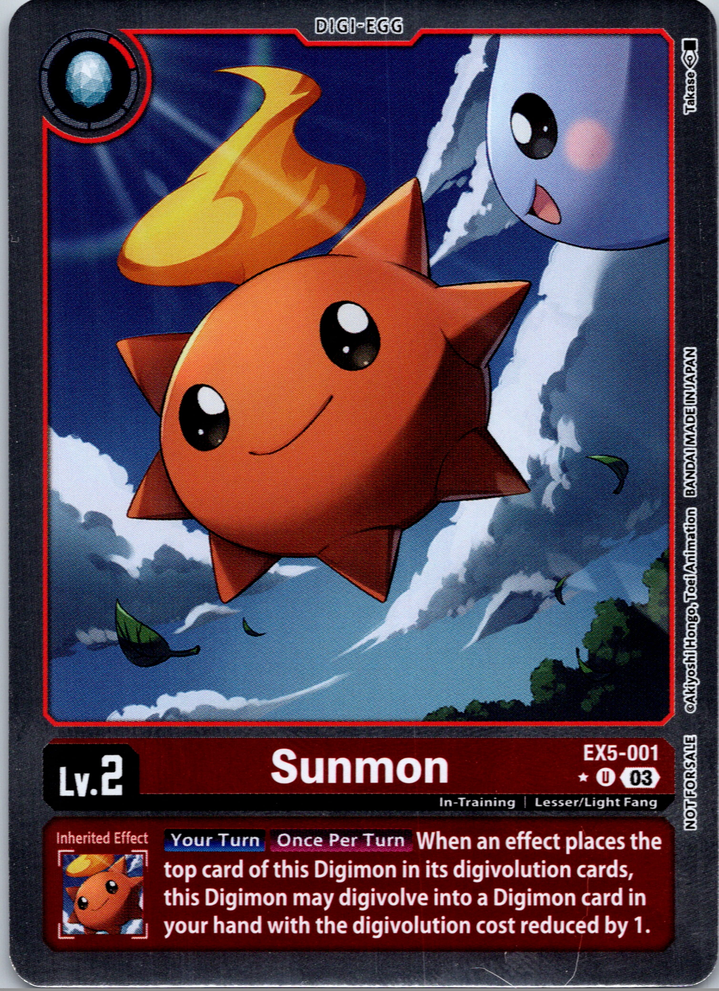 Sunmon (Animal Colosseum Box Promotion Pack) [EX5-001] [Animal Colosseum] Foil