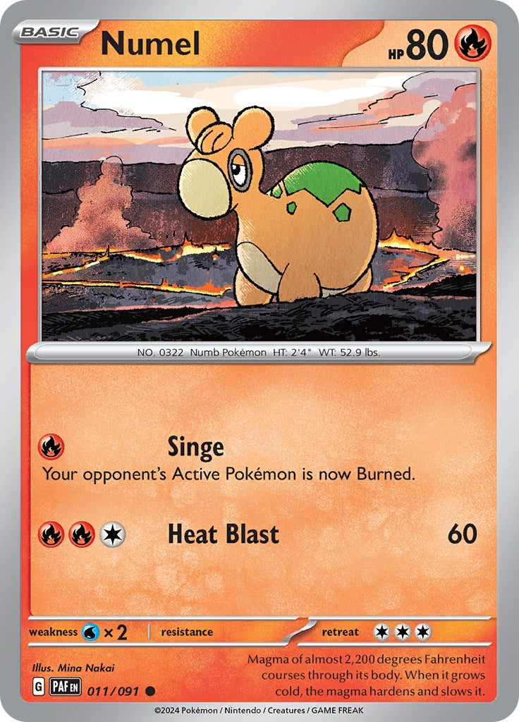 Numel [011/091] - (Paldean Fates) Reverse Holofoil