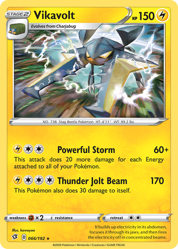 Vikavolt (66/192) [Sword & Shield: Rebel Clash] - Duel Kingdom