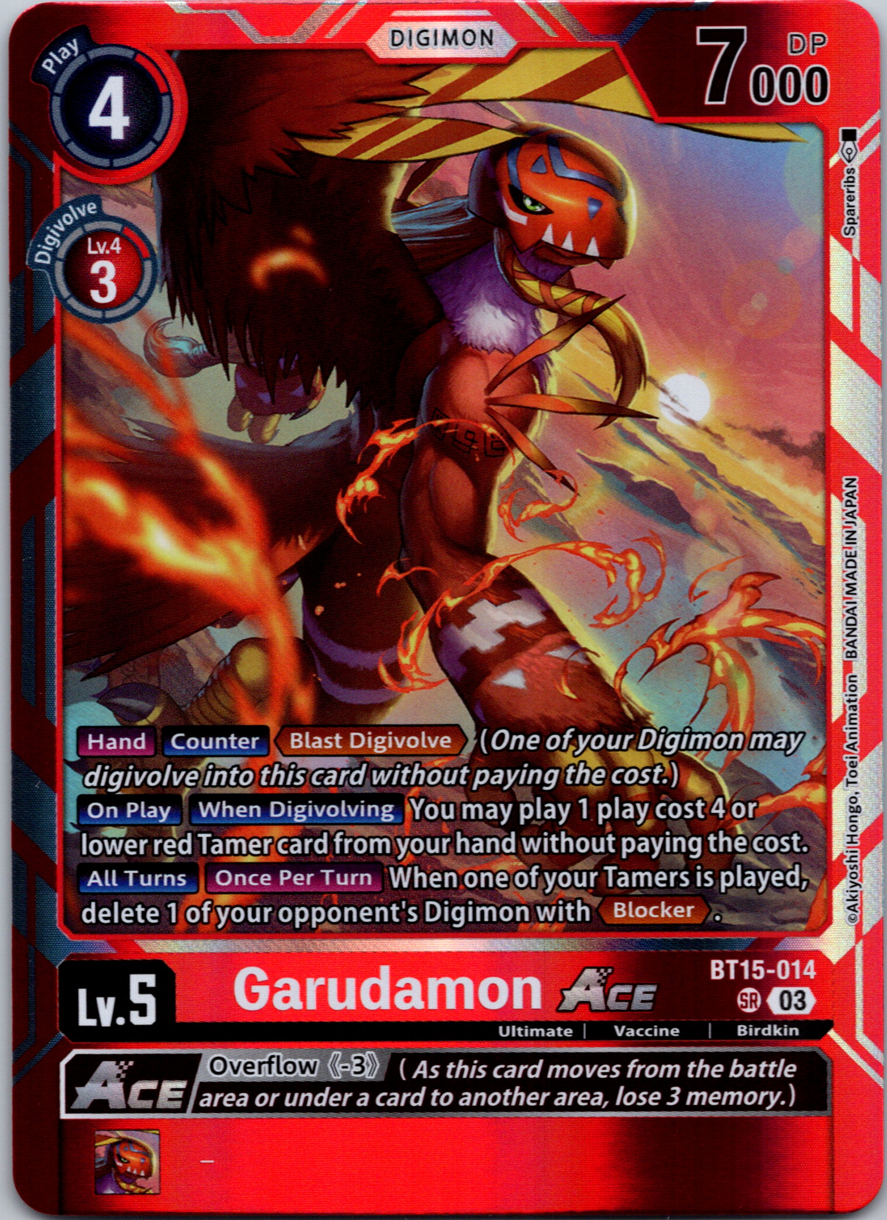 Garudamon Ace [BT15-014] [Exceed Apocalypse] Foil