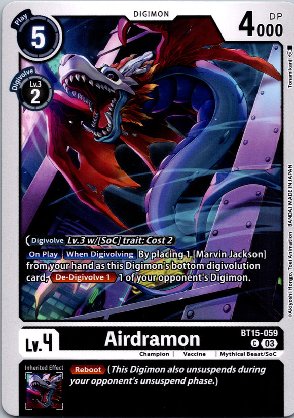 Airdramon [BT15-059] [Exceed Apocalypse] Normal