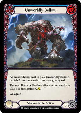 Unworldly Bellow (Blue) [MON152] 1st Edition Normal - Duel Kingdom