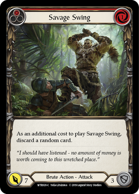 Savage Swing (Red) [WTR020-C] Alpha Print Normal - Duel Kingdom