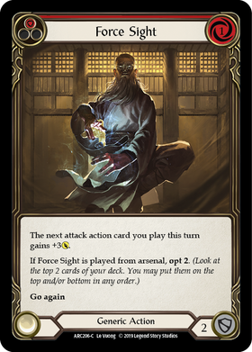 Force Sight (Red) [ARC206-C] 1st Edition Normal - Duel Kingdom