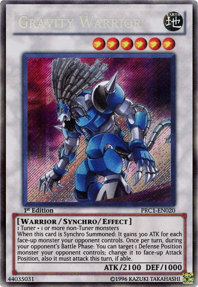 Gravity Warrior [PRC1-EN020] Secret Rare - Duel Kingdom