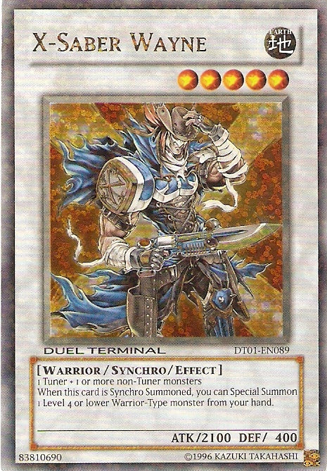 X-Saber Wayne [DT01-EN089] Ultra Rare - Duel Kingdom