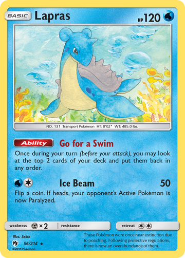 Lapras (56/214) [Sun & Moon: Lost Thunder] - Duel Kingdom