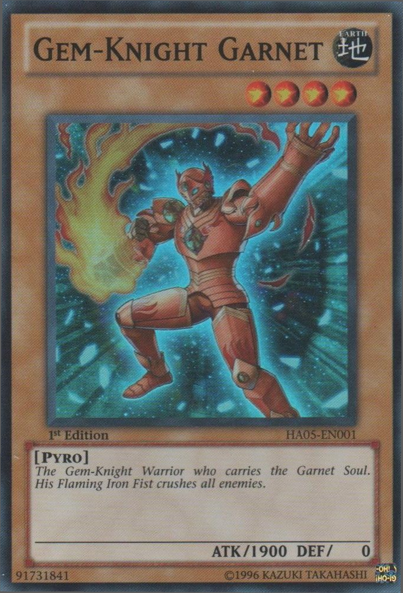Gem-Knight Garnet [HA05-EN001] Super Rare - Duel Kingdom