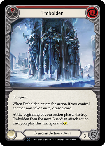 Embolden (Red) [U-ELE206] Unlimited Rainbow Foil - Duel Kingdom