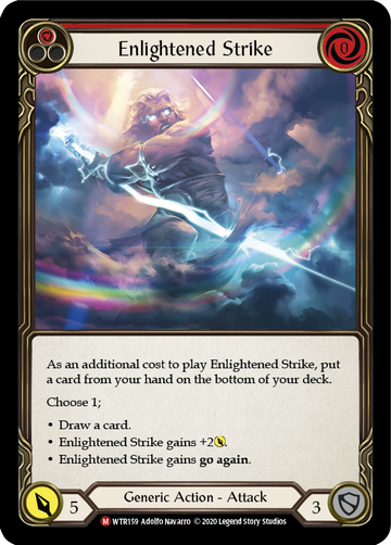 Enlightened Strike [WTR159] Unlimited Rainbow Foil - Duel Kingdom