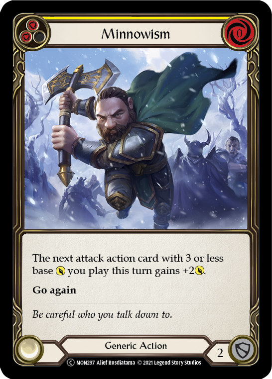 Minnowism (Yellow) (Rainbow Foil) [U-MON297-RF] Unlimited Rainbow Foil - Duel Kingdom