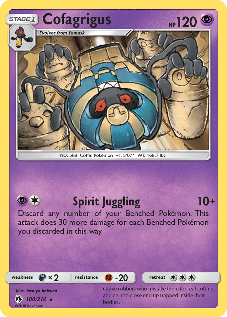 Cofagrigus (100/214) [Sun & Moon: Lost Thunder] - Duel Kingdom