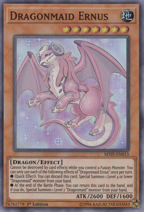 Dragonmaid Ernus [MYFI-EN015] Super Rare - Duel Kingdom