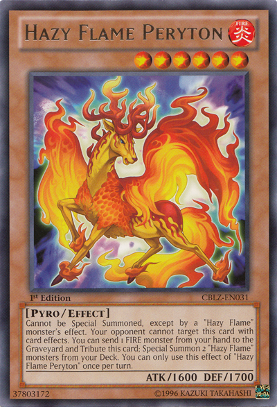 Hazy Flame Peryton [CBLZ-EN031] Rare - Duel Kingdom