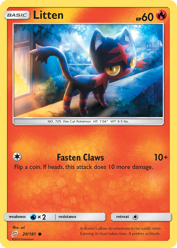 Litten (20/181) [Sun & Moon: Team Up] - Duel Kingdom
