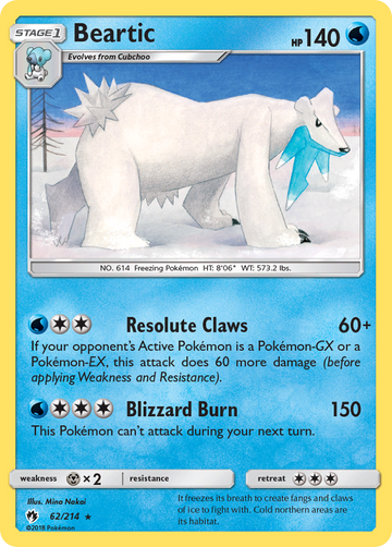 Beartic (62/214) [Sun & Moon: Lost Thunder] - Duel Kingdom