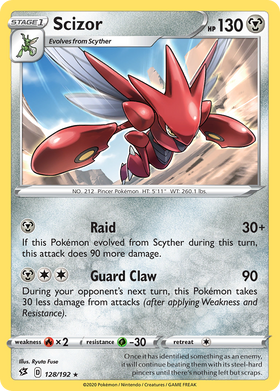 Scizor (128/192) [Sword & Shield: Rebel Clash] - Duel Kingdom