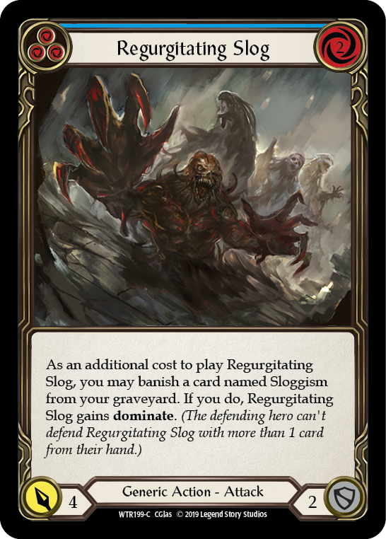 Regurgitating Slog (Blue) [WTR199-C] Alpha Print Normal - Duel Kingdom