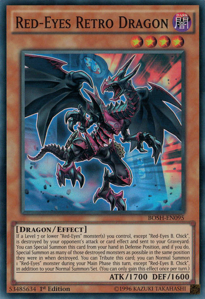 Red-Eyes Retro Dragon [BOSH-EN095] Super Rare - Duel Kingdom