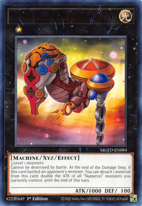 Number 2: Numeron Gate Dve [MGED-EN084] Rare - Duel Kingdom