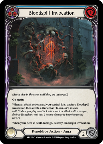 Bloodspill Invocation (Blue) [ARC108-C] 1st Edition Normal - Duel Kingdom