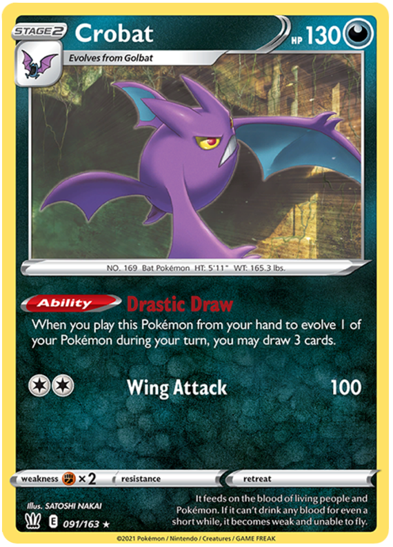 Crobat (091/163) [Sword & Shield: Battle Styles] - Duel Kingdom