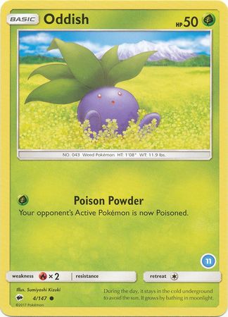 Oddish (4/147) [Sun & Moon: Trainer Kit - Alolan Sandslash & Alolan Ninetales] - Duel Kingdom