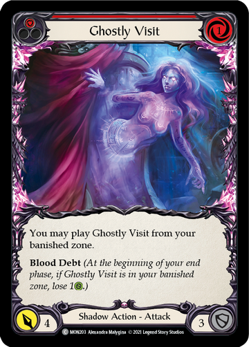 Ghostly Visit (Red) [MON203] 1st Edition Normal - Duel Kingdom
