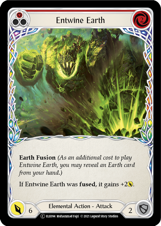 Entwine Earth (Red) [U-ELE094] Unlimited Rainbow Foil - Duel Kingdom