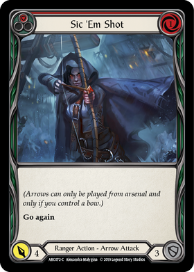 Sic 'Em Shot (Red) [ARC072-C] 1st Edition Normal - Duel Kingdom