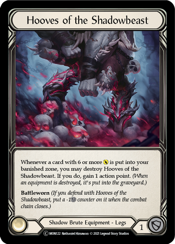 Hooves of the Shadowbeast (Rainbow Foil) [U-MON122-RF] Unlimited Rainbow Foil - Duel Kingdom
