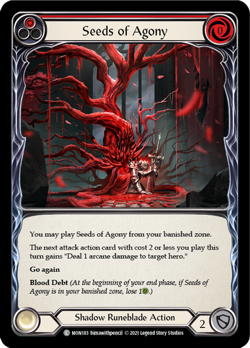 Seeds of Agony (Red) (Rainbow Foil) [MON183-RF] 1st Edition Rainbow Foil - Duel Kingdom