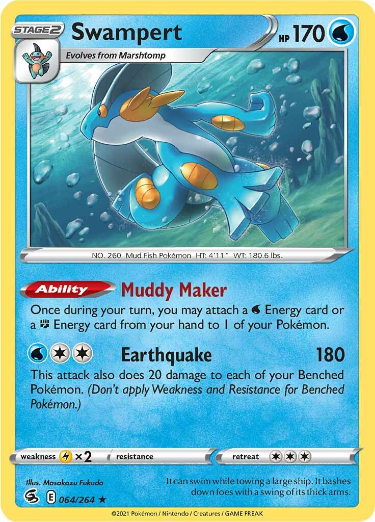 Swampert (064/264) [Sword & Shield: Fusion Strike] - Duel Kingdom