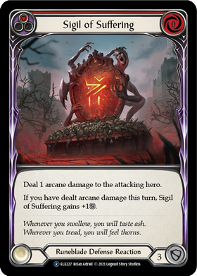 Sigil of Suffering (Red) [U-ELE227] Unlimited Rainbow Foil - Duel Kingdom