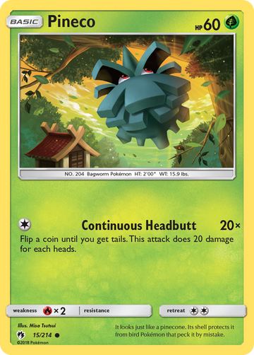Pineco (15/214) [Sun & Moon: Lost Thunder] - Duel Kingdom