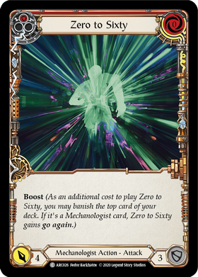 Zero to Sixty (Red) [ARC026] Unlimited Rainbow Foil - Duel Kingdom