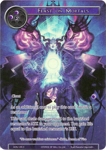 Feast on Mortals (Full Art) (ACN-125) [Ancient Nights]