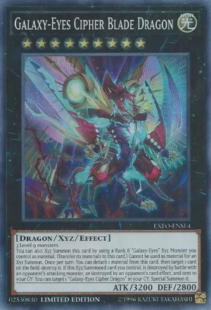 Galaxy-Eyes Cipher Blade Dragon [EXFO-ENSE4] Super Rare - Duel Kingdom