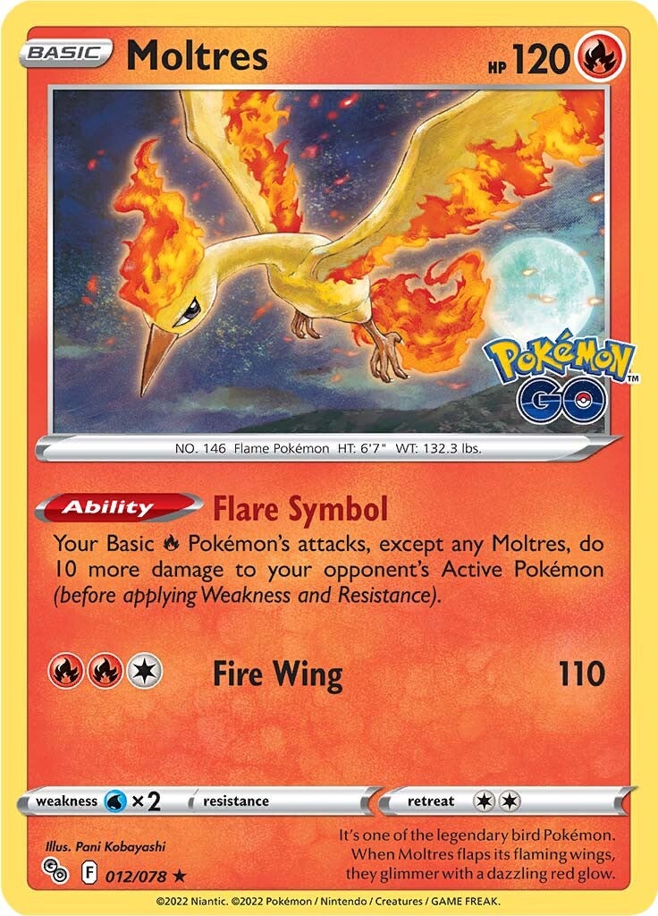 Moltres (012/078) [Pokémon  GO]