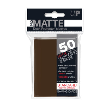 50ct Pro-Matte Brown Standard Deck Protectors - Duel Kingdom