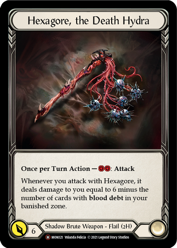 Hexagore, the Death Hydra (Rainbow Foil) [U-MON121-RF] Unlimited Rainbow Foil - Duel Kingdom