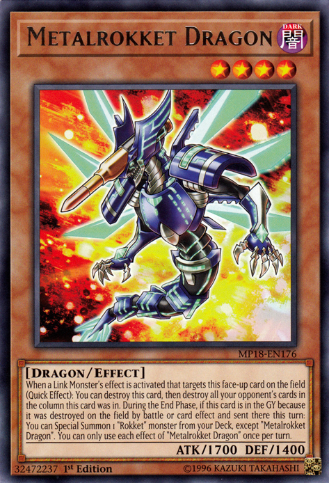 Metalrokket Dragon [MP18-EN176] Rare - Duel Kingdom