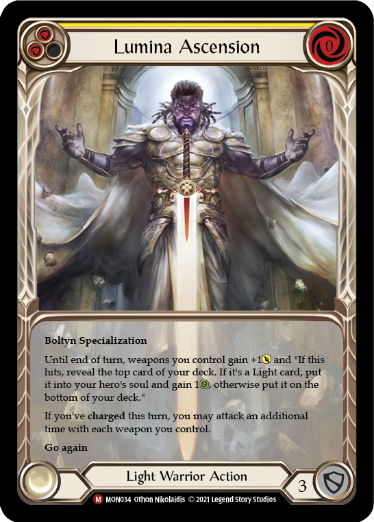 Lumina Ascension (Extended Art Rainbow Foil) [MON034-EA] 1st Edition Rainbow Foil - Duel Kingdom
