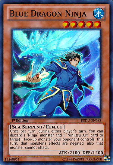 Blue Dragon Ninja [REDU-EN083] Super Rare - Duel Kingdom